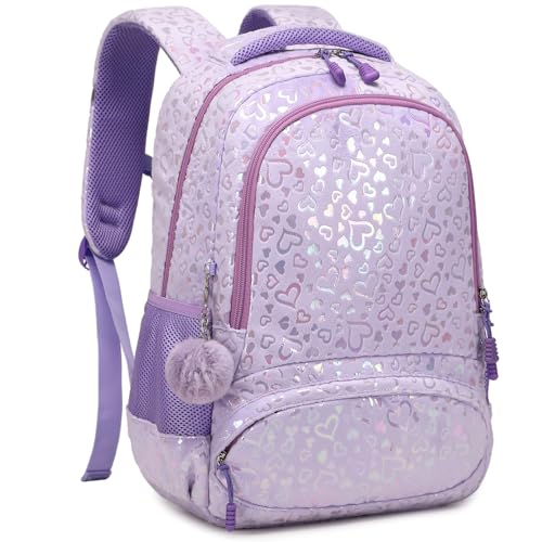 Kimwadalh Peluche Cartable Primaire Filles Sac à Dos Enfent pour Scolaires 1-3 Classe,Sacs d'école Fille Grand Cartables Primaires Sacs à Dos CE1 CE2 Fille...