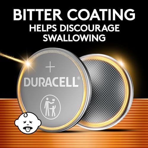 Duracell 2032 Lithium Battery, 6 Count (Pack of 1), Child Safety Features, Compatible with Key Fob, Tea Light Candles and Other Devices, CR2032 Battery - 3