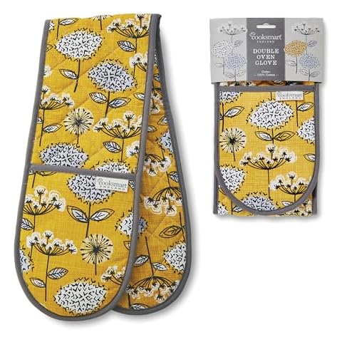 Cooksmart Retro Meadow Double Oven Gloves Cover