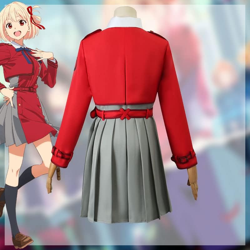 Miniatura 4 de Lycoris Recoil - Disfraz de cosplay de Nishikigi Chisato, uniforme escolar japonés