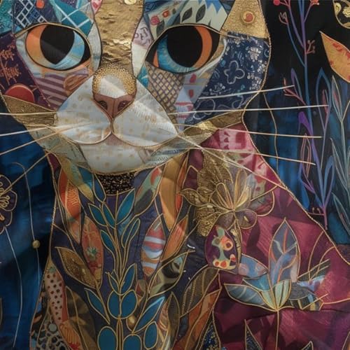 Parure de lit chat 3D housse couette microfibre 200x200cm enfant ado 3pcs