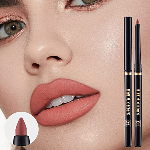 Holzsammlung 6Pcs Matte Liquid Lipstick and Lip Liner Set, Non-Stick Cup Not Fade Waterproof Nude lipstick Makeup Kits Velvety Nude Lipliner Lip Gloss Make Up Gift Set (A) - Image 3
