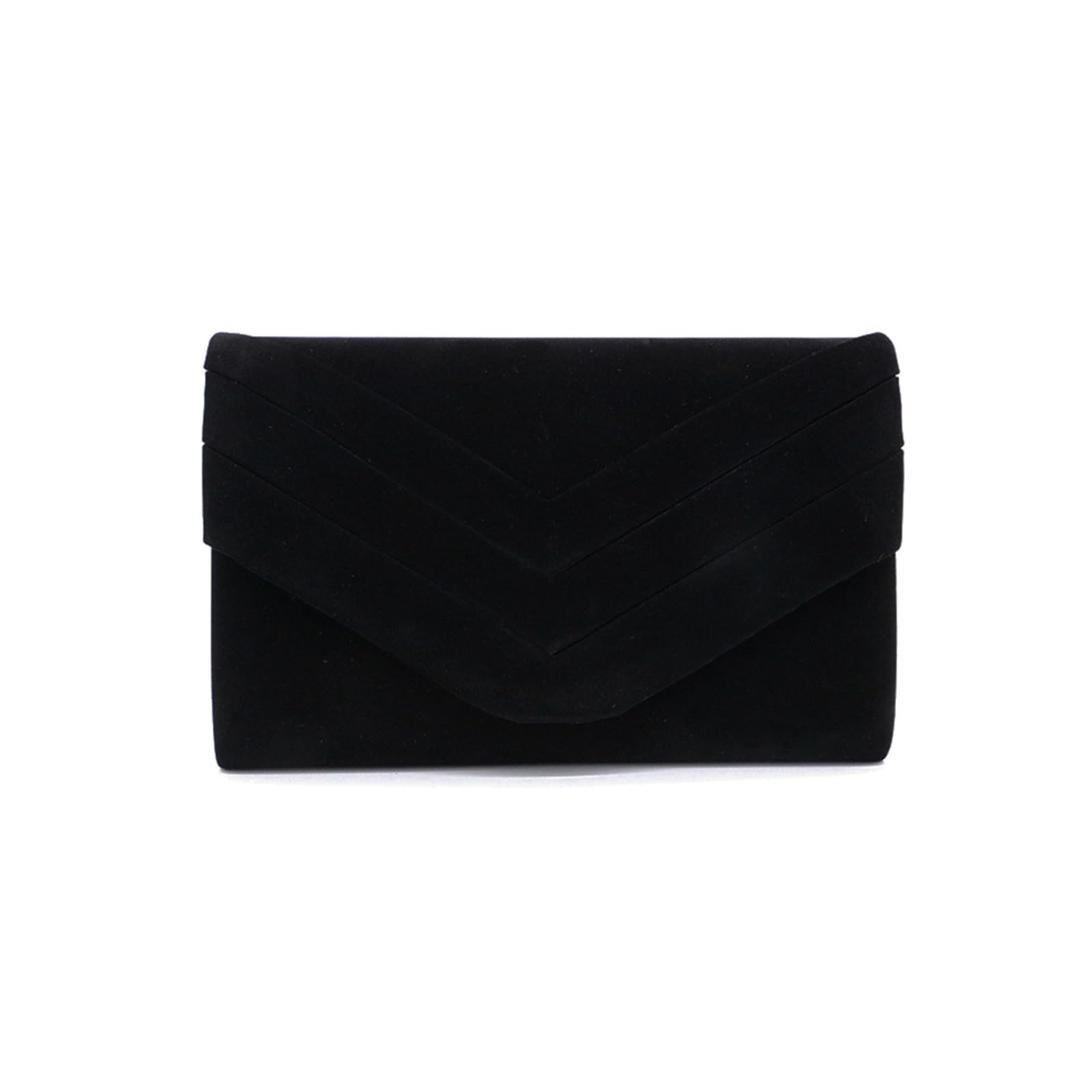CORIOS Borsetta da Sera da Donna Velluto Clutch Pochette Piccolo con Catena Borsa Sposa Elegante Borsa a Tracolla Retro Borsa a Spalla Borse Messenger per Cocktail Festa Cerimonia Ballo Nero
