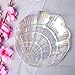 PurYupearl Glitter Glass Jewelry Dish Tray Sparkle Iridescent Seashell Shell Soap Dish Jewelry Organizer for Women Girls Jewelry Trays Jewelry Boxes and Organizers