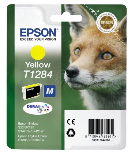 Epson Stylus SX 438 W - Original C13T12844010 / T1284 - Cartouche d'encre Jaune -