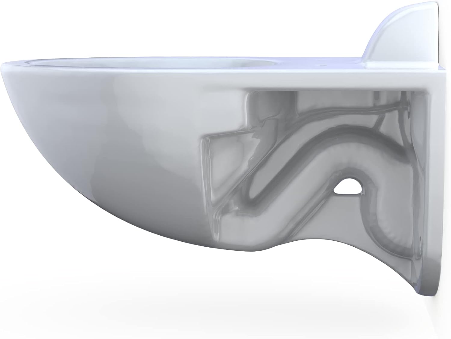 TOTO® TORNADO FLUSH® Commercial Flushometer Wall-Mounted Toilet with CEFIONTECT, Elongated, Cotton White - CT728CUVG#01