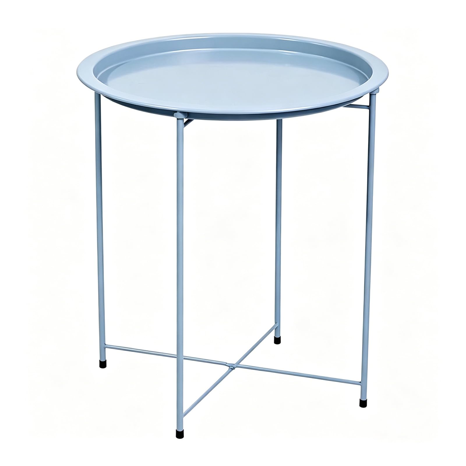 ATRBNCX Modern Metal Plant Stand Indoor Outdoor, Corner Shelving Rack With Removable Tray, Tall Planter Display Table For Home, Garden, Patio, Bathroom(Color:Blue)