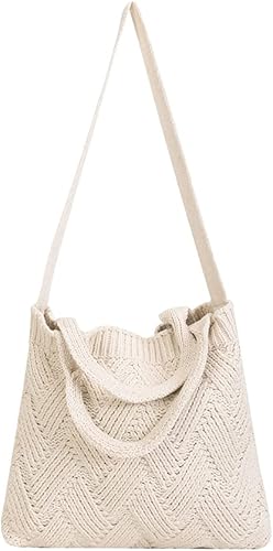 ENBEI Bolsos de mano estéticos Bolsos de hombro Bolsos de mano de ganchillo Bolsos grandes Bolso de compras de hombro bolso grande bolso lindo