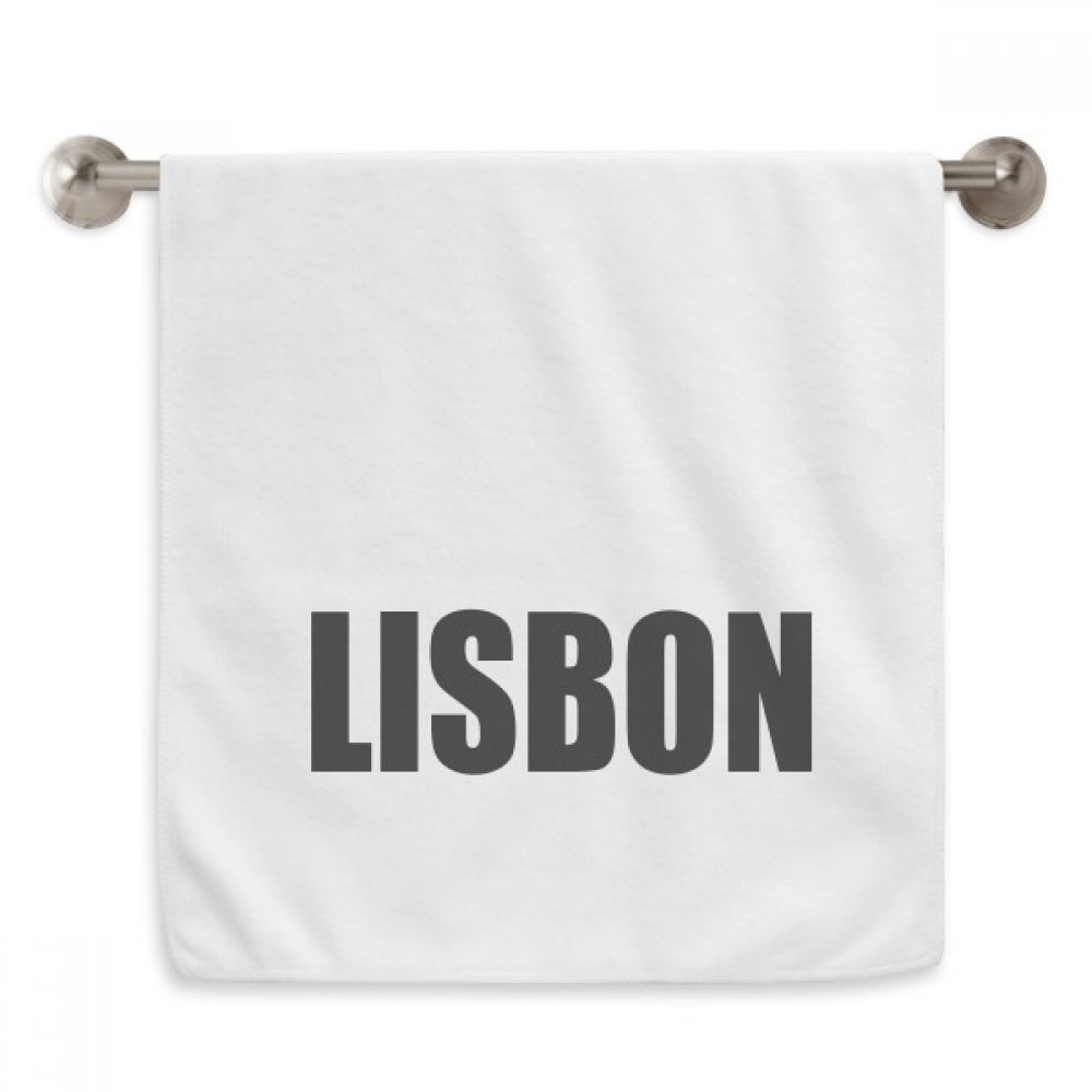 Serviette Lisbonne Portugal blanche anti humidité pour essuie mains et visage