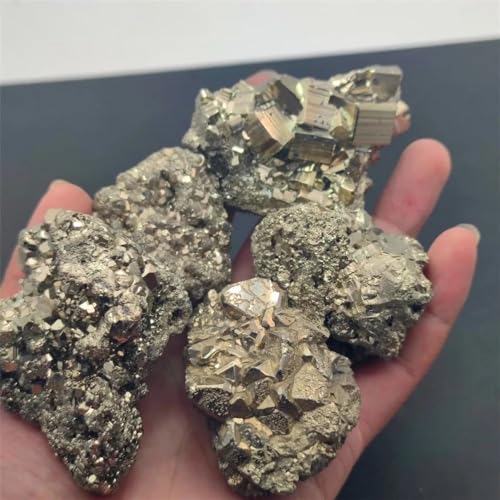 Pyrite de fer en grappe minérale d'exception quartz brut 80-120g
