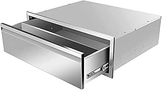 Outdoor Kitchen Drawer Single BBQ Drawer Stainless Steel, 30W X 10H X 23D Inch