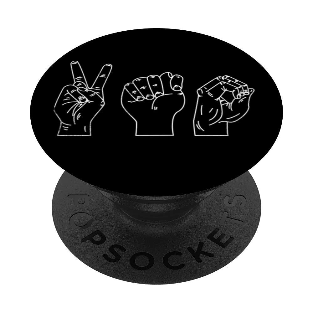 Buy hand sign for deaf people sign language hands asl popsockets