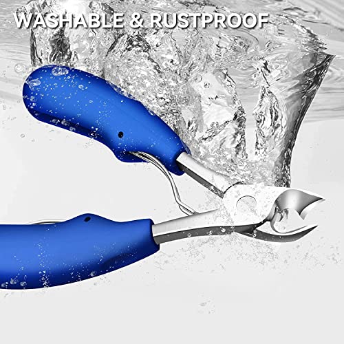 Image of Toe Nail Clipper for Ingrown or Thick Toenails ingrown toenail tool Podiatrist Toenail Clippers Professional Thick & Ingrown Toe Nail Clippers for Men & Seniors, Pedicure Clippers Toenail Cutters