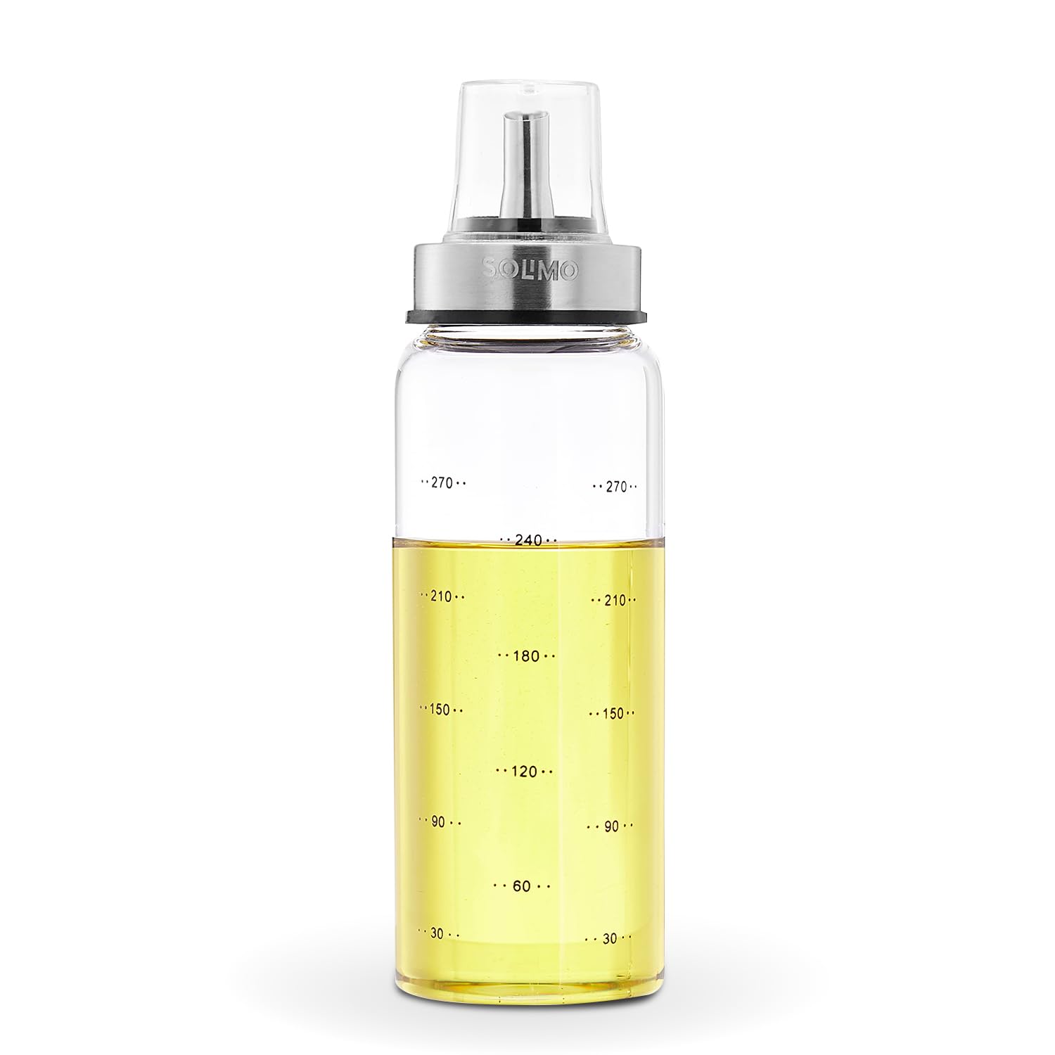 Amazon Brand - Solimo Oil Pourer with Leak-proof and Spill-proof Plastic Closure, and Measurements; Microwave-safe, Freezer-safe, and Dishwasher-safe, Borosilicate Glass, 300 ml (B0BTS89YK1) Amazon Price History, Amazon Price Tracker