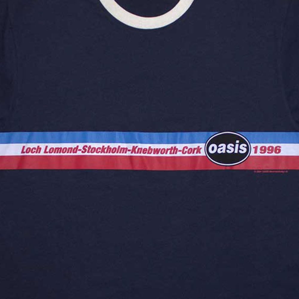 oasis オアシス1996ツアーtシャツL Oasis / オアシス - 1996 Tour Horizontal リンガーTシャツ(2色