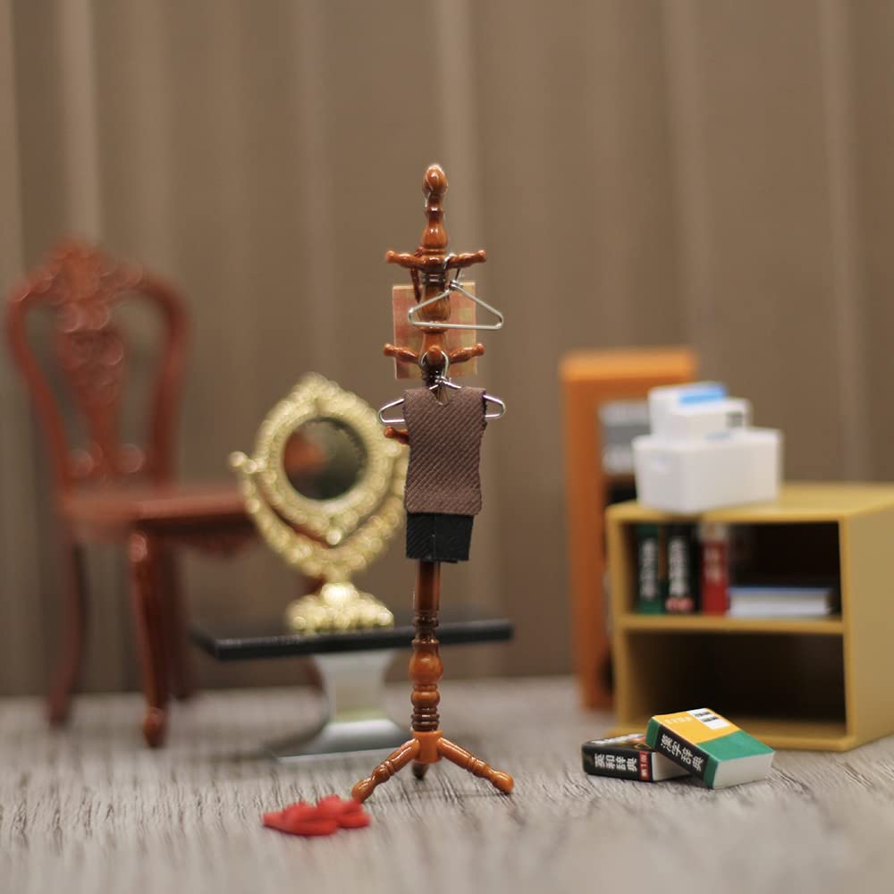 Amazon | Luottus ミニチュア ミニ帽子掛け スタンド 7個セット 箱 服