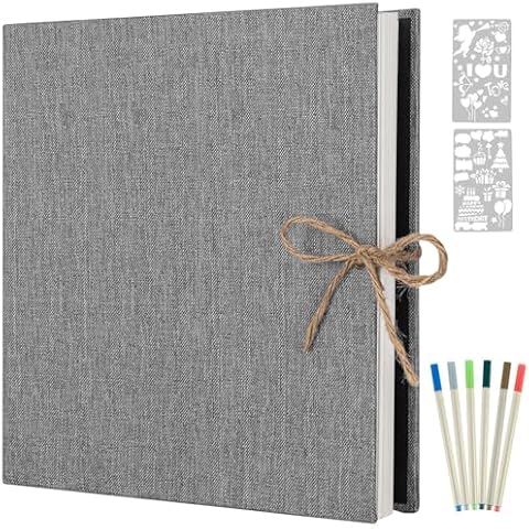 AIOR Self-Adhesive Photo Album with Stencils Cover