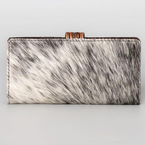 American Darling Women's Wallet Hand Tooled Hair On Genuine Leather Handbag and Ladies Purse4