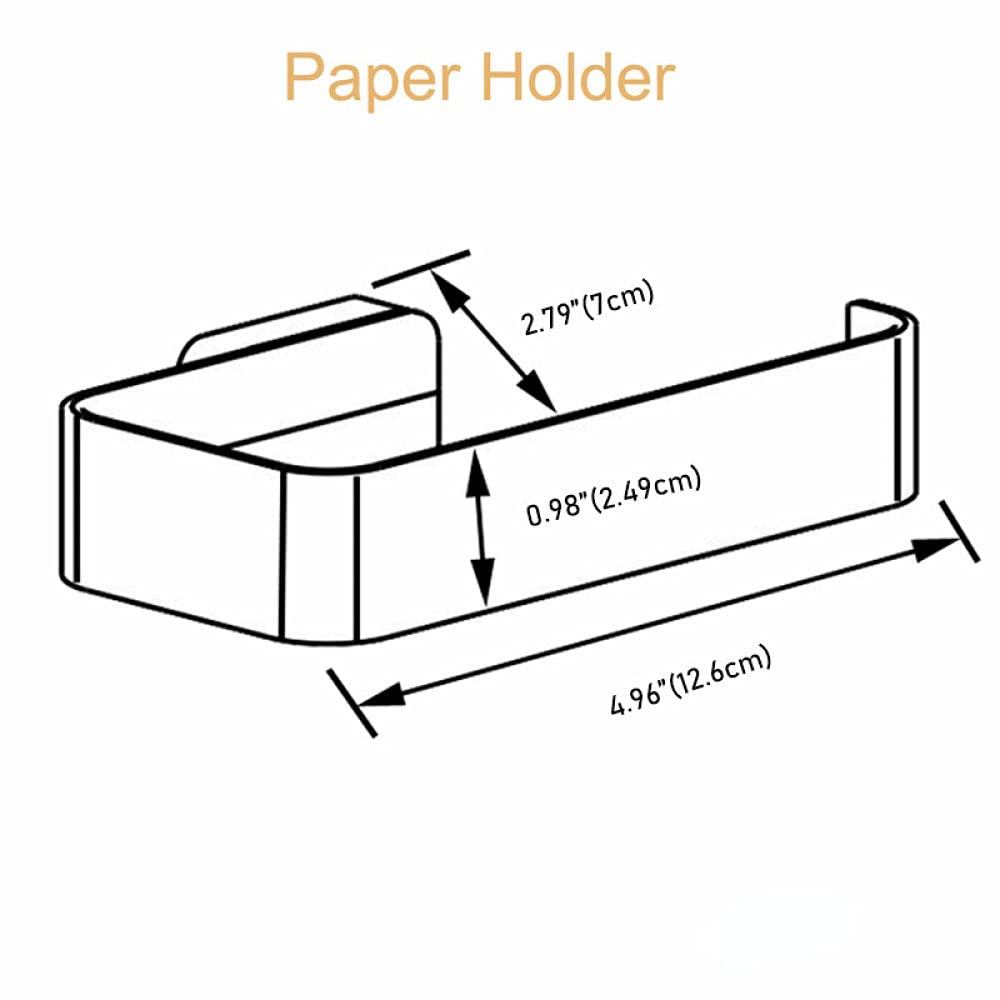 Luxury Brushed Brass Bathroom Accessories - Robe Hook, Paper Towel Rail, Wall Shelf Storage