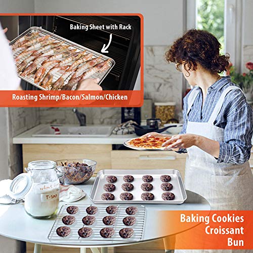 TeamFar-Bakeware-Stainless-Steel-Bakeware-Set-with-Baking-Sheet-and-Rack-Lasagna-Pan-with-Lid-Square-Round-Cake-Pan-with-Lid-Muffin-Pan-Loaf-Pan-Pizza-Pan-Healthy-Dishwasher-Safe TeamFar-Bakeware-Stainless-Steel-Bakeware-Set-with-Baking-Sheet-and-Rack-Lasagna-Pan-with-Lid-Square-Round-Cake-Pan-with-Lid-Muffin-Pan-Loaf-Pan-Pizza-Pan-Healthy-Dishwasher-Safe