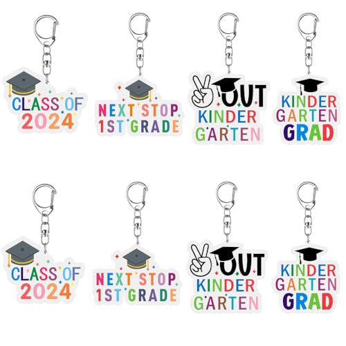 Kindergarten Graduation Keychains for Kindergarten Graduation Party Decorations K, Kindergarten Graduations 2025, Kindergarten Grad Gifts for Boys Girls Kids Kindergarten Grad Supplies