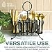 Home Intuition Utensil Caddy Catch All Silverware Holder for Plates, Knives, Forks, Spoons Napkins Table Serving BBQ, Hosting Indoor Outdoor