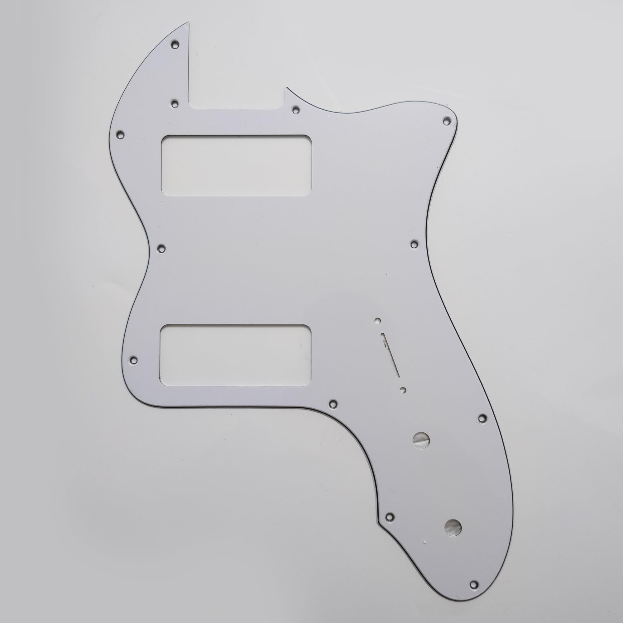 P90 Pickguard for Fender 72 Thinline Telecaster Style Guitar Scratch Plate Replacement, Precision CNC Cut, 7 Color Options, Compatible with P90 Pickup Configuration (White)