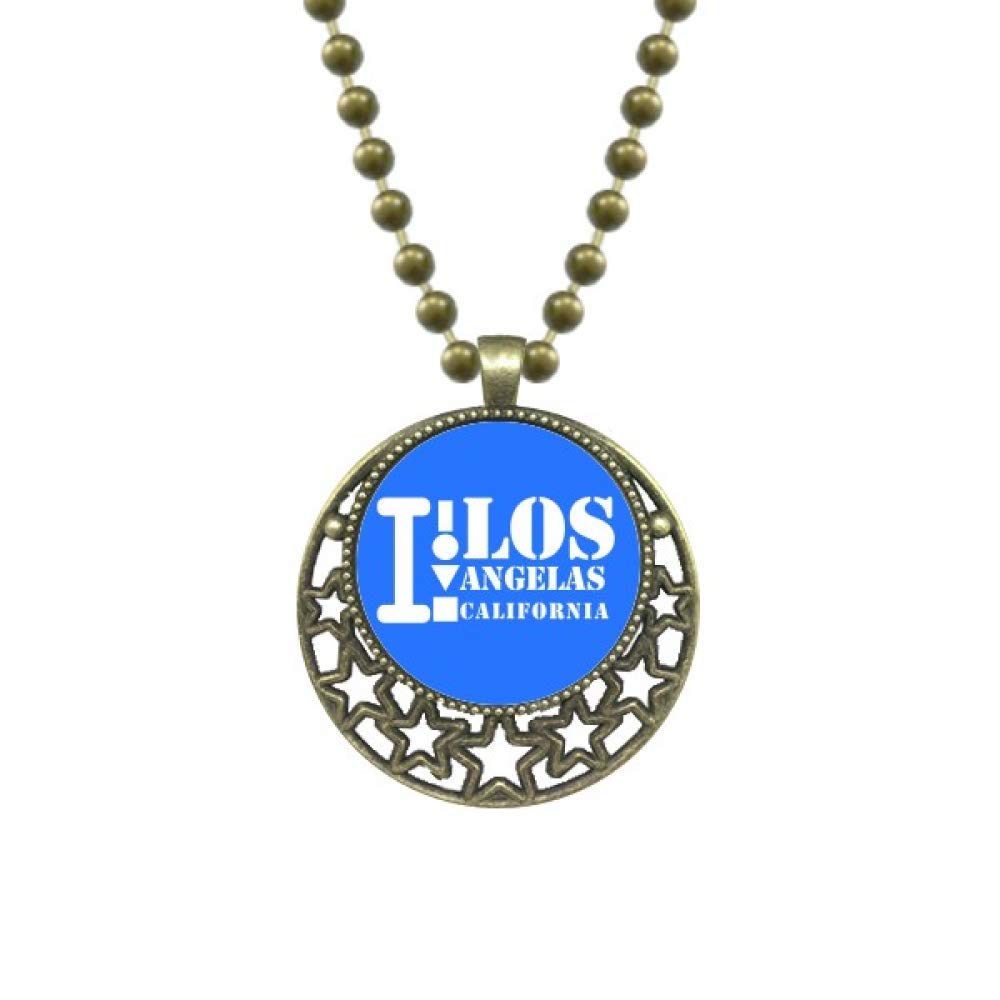 DIYlabLos Angelas California Art Deco Fashion Pendant Star Necklace Moon Chain Jewelry