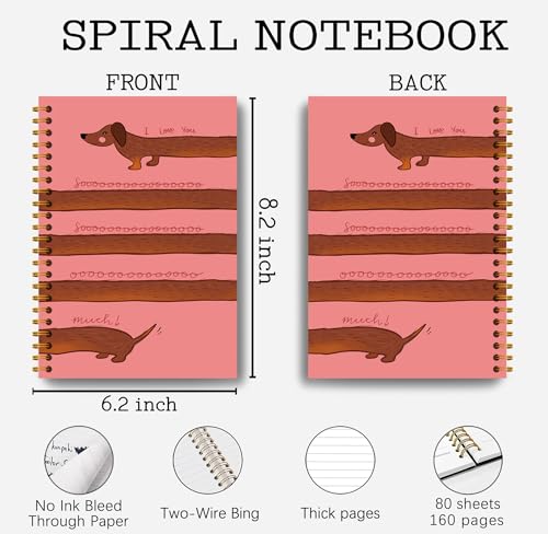 Carnet à spirale teckel le cadeau idéal pour gâter une collègue de bureau - 6