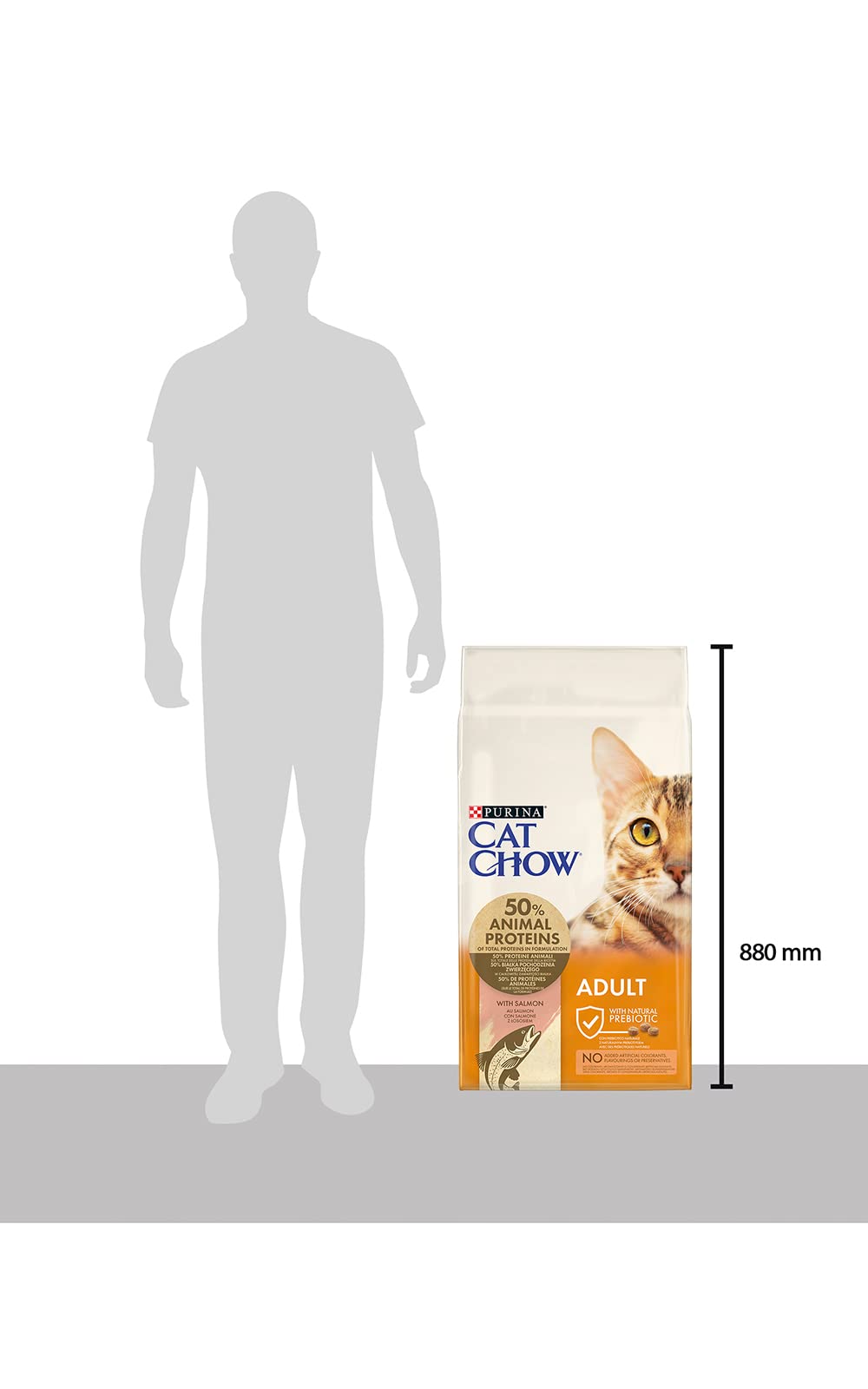 Purina Cat Chow Adult Karma dla Kota, Łosoś, 15 kg