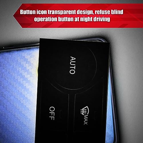 Image of 2 Packs Car AC Button Stickers Fit for 2008-2014 Mercedes Benz W204 C250 C350 E-Class ML GL GLK Air Conditioner Switch Decals