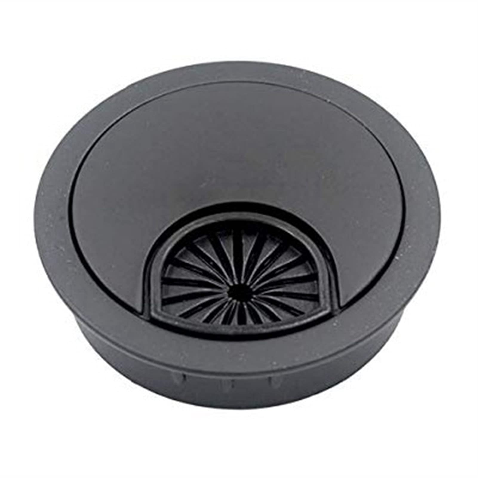 Passacavo per scrivania, 5 Pezzi 2 Pollici scrivania Filo passacavo passacavo Foro di Copertura for Ufficio PC scrivania Cavo organizzatore Cavo Copertura in plastica(Black)