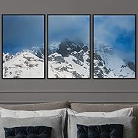 3 Piece Framed Canvas Wall Art Snow Mountain Canvas Prints Home Artwork Decoration for Living Room,Bedroom - 16