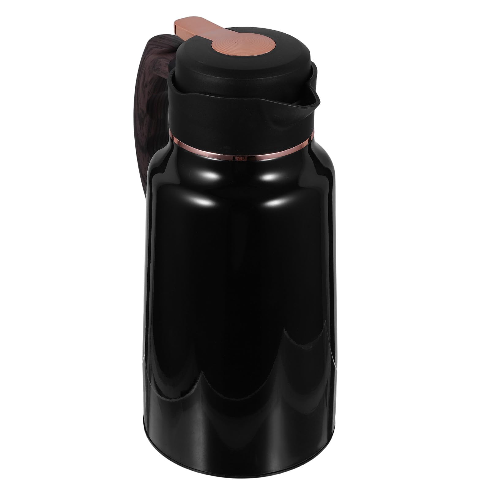 ibasenice Jarra de café de acero inoxidable con aislamiento térmico, 2 L/70 oz, doble pared.