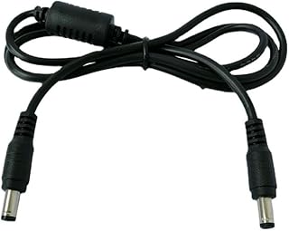 Acinkeety Male to Male Power Extension Cable for CCTV Cord Adapter Security Camera Extend Connector 5.5x2.5mm / 5.5x2.1mm 5.5x2.5mm to 5.5x2.1mm