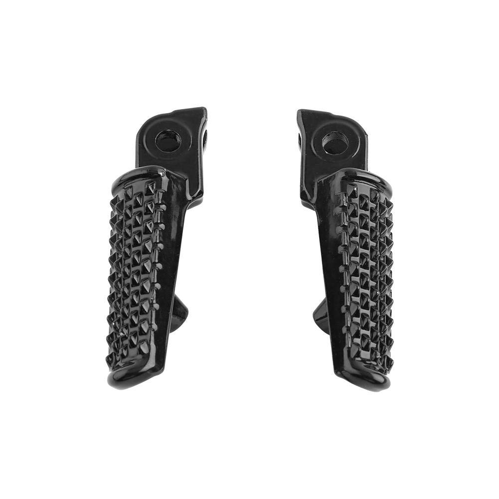 Reposapiés para moto, reposamanos delanteros de motocicleta, pedales de reposapies de moto reposa pies delanteros para CBR600 F4I CBR919 CBR1000 (negro)