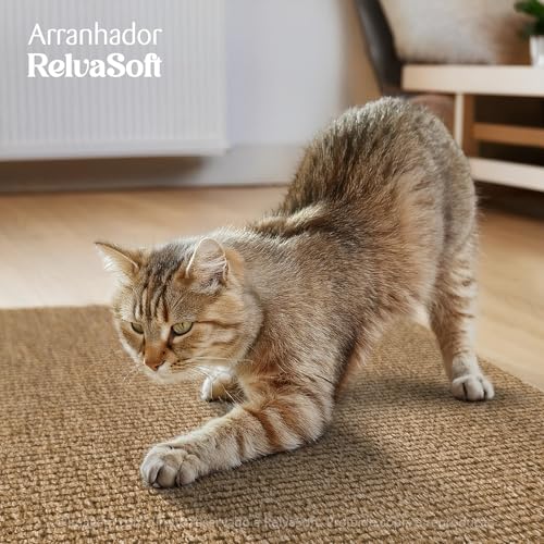 Arranhador Adesivo Premium Para Gatos- Sofá Cama Box 50x50cm (BEGE)