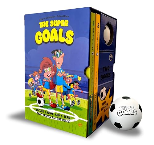 The Super Goals Box Set: 2 books + Soccer ball: Fantástico estuche para regalar con los dos primeros libros de «The Super Goals» y una pelota. ¡En INGLÉS!