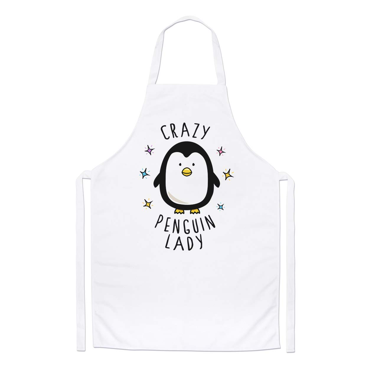 Crazy Penguin Lady Chefs Apron