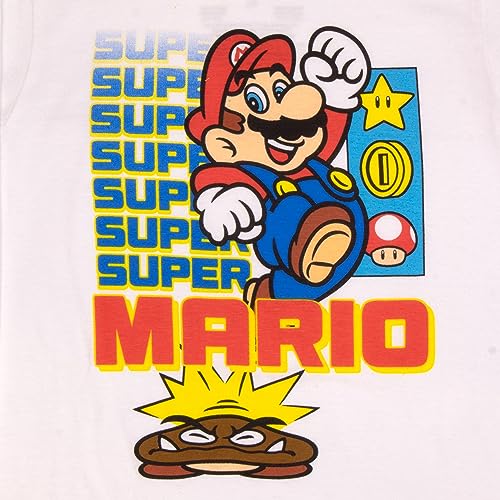 Nintendo Kids Super Mario Bros Mario & Luigi Boys Long Sleeve 2-Pack T-Shirt Bundle Set for Boys (Size 5/6, Black/White) - image 7