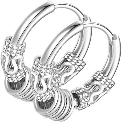 JOYOFREELY Pendientes de Aro para Hombre y Mujer Diseño de Tótem