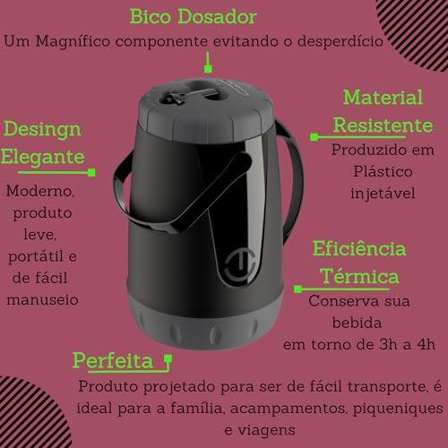 Kit Para Tereré Garrafa Lisa Copo Acrílico Dourado Bomba Black Erva 500g Filtro bomba Colhermedidora