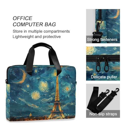 Bolso Maletín para Laptop 13-15.6 Pulgadas ALAZA Van Gogh miniatura 6