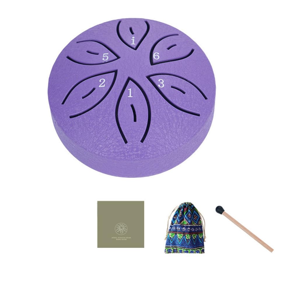 Strumenti Musicali per Bambini Strumenti Orff Artigianato Mini Tamburo Cavo 3 Pollici 6 Toni
