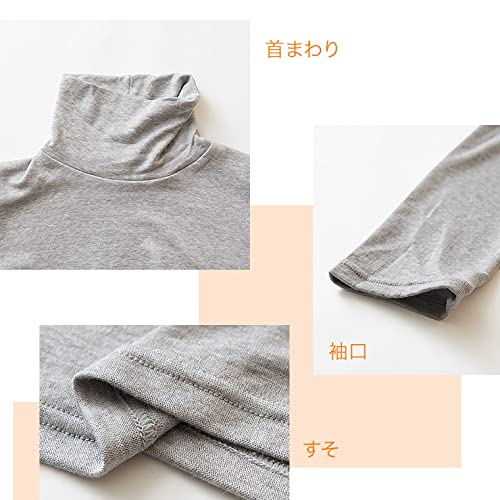 白鷺ニット HEAT&STRETCH 吸湿発熱 あったかインナー 秋冬 冬物 長袖 ハイネック インナーシャツ レディース トップス P5842X-RT の商品画像 7