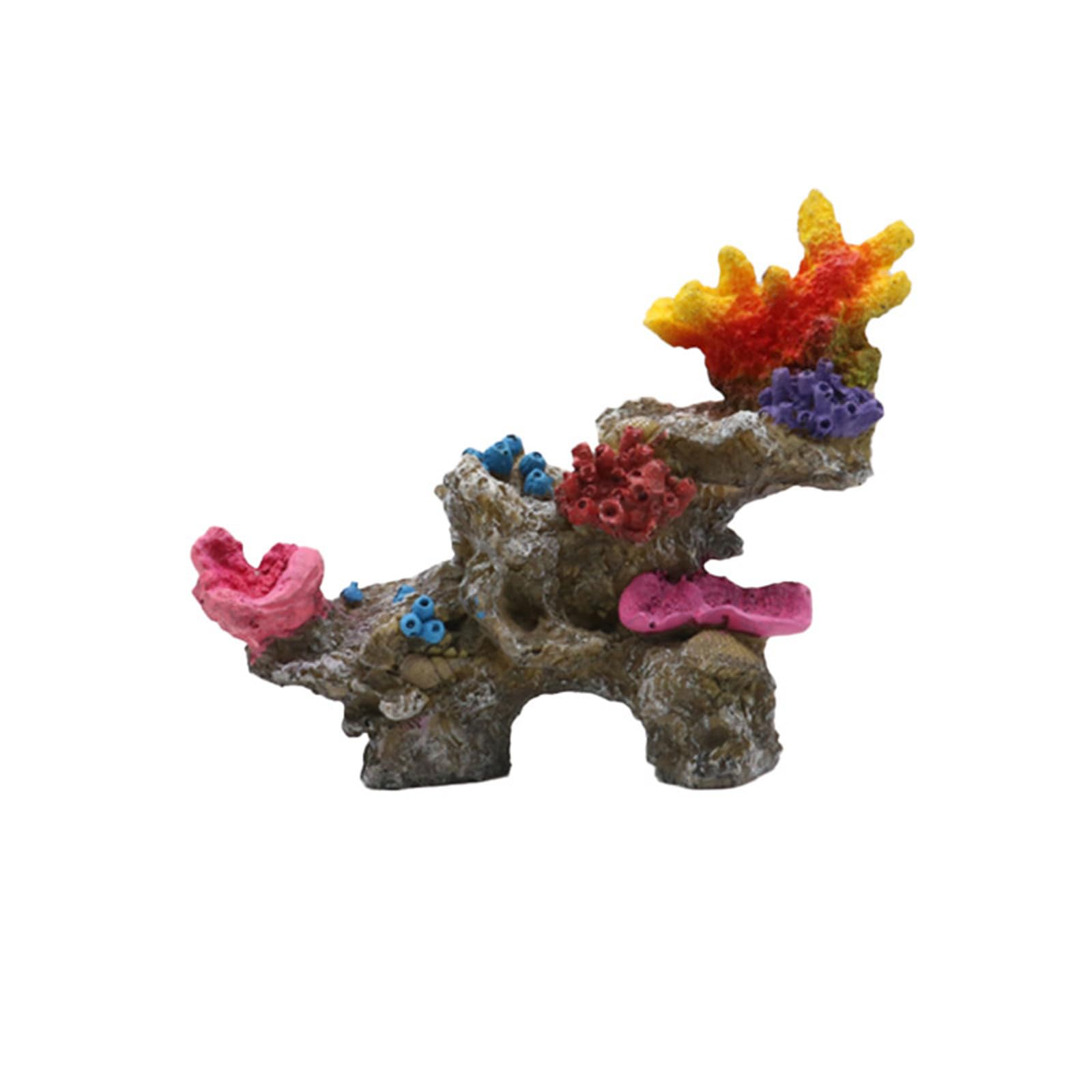 Kalttoy 1 Realistic Coral Reef Aquarium Decor Resin Fishtank Ornament Safe for Fish Shrimp Habitat Landscape Design Artificial Corals Reef