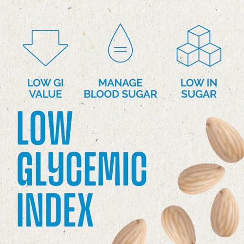 Image of AlmondRx | Heart Healthy Skinless Lightly Salted California Almond Snack Packs | Fortified with Vitamin D | Plant Protein | Keto | Vegan | No Sugar Added (6 Ounce (Pack of 1), Mango Masala)