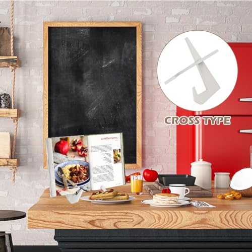 Recipe Book Stand, Wooden Cookbook Holder for Display Stands, Cook Book Stand for Reading Hands Free, Recipe Holder for Magazines, Tablets - Image 5