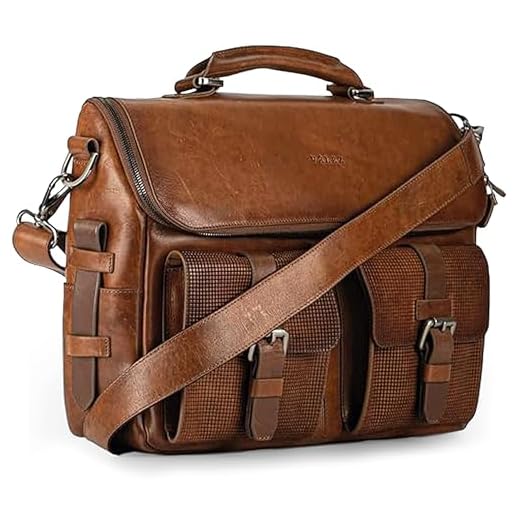Handcrafted Full Grain Leather Messenger Bag