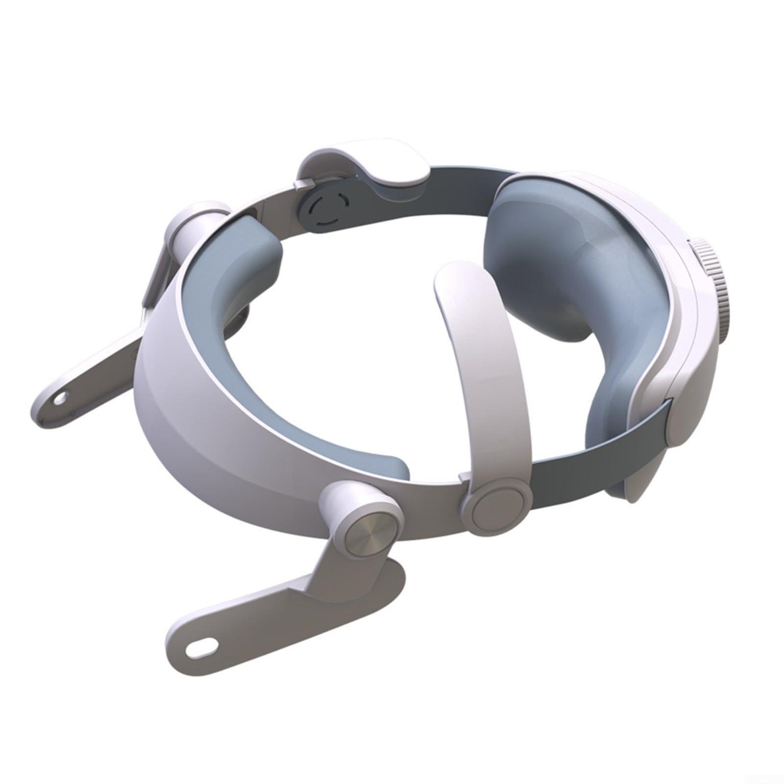 Sangle de tête avec 3/3S, sangle de casque VR avec double charge rapide, confortable et réglable avec soutien arrière, blanc (T300 Regular)